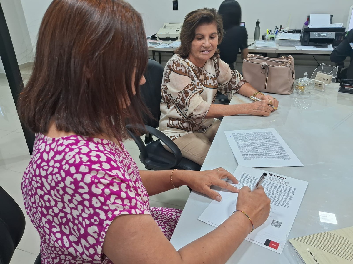 Assinatura De Escritura P Blica De Terreno Onde Ser Constru Da A Sede