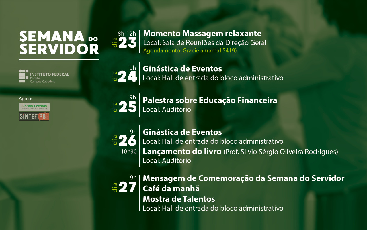 Programação Semana do Servidor 2017