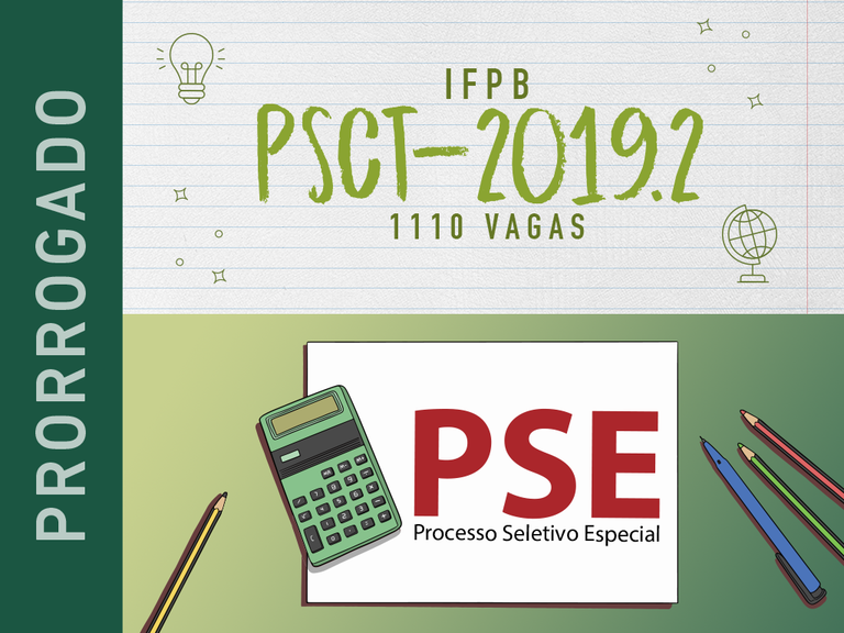 PSCT e PSE 2019.2 - Prorrogação