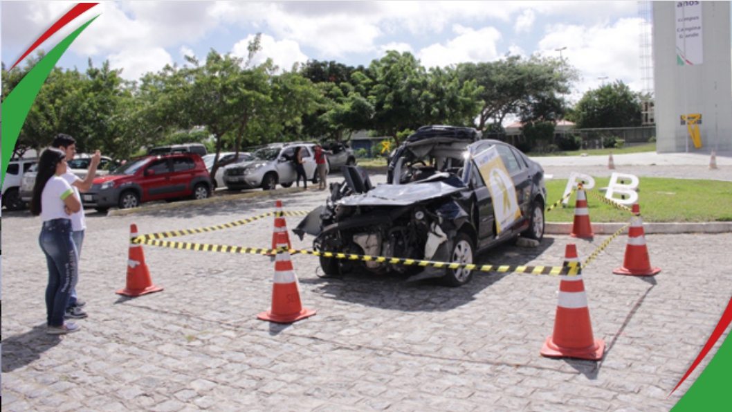 Campanha Maio Amarelo no campus do IFPB em Campina 