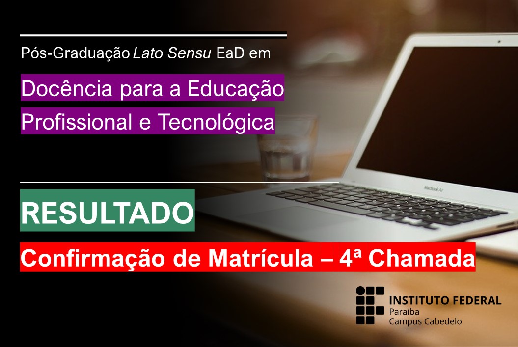 Edital - Confirmação de Matrícula 4a Chamada DocentEPT