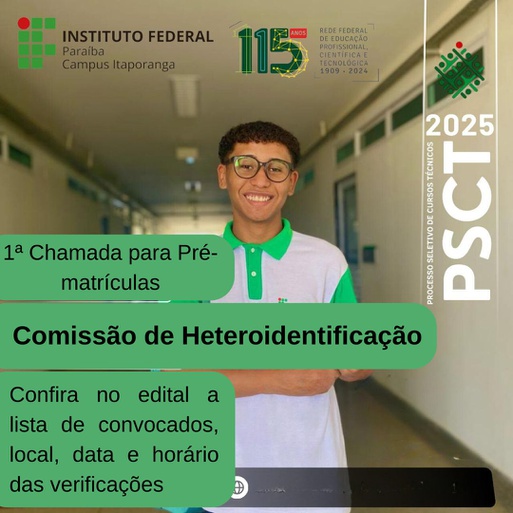 Candidatos  às vagas reservadas para negros (pretos e pardos) no PSCT 2025 deverão apresentar-se para a verificação de veracidade da autodeclaração. 