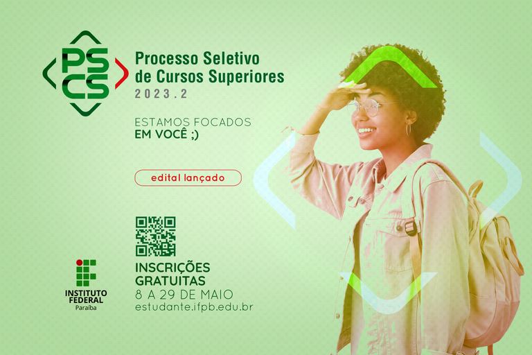 IFPB lança edital para Seleção de Cursos Superiores