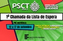 1ª chamada da lista de espera do Processo Seletivos de Cursos Técnicos Subsequentes