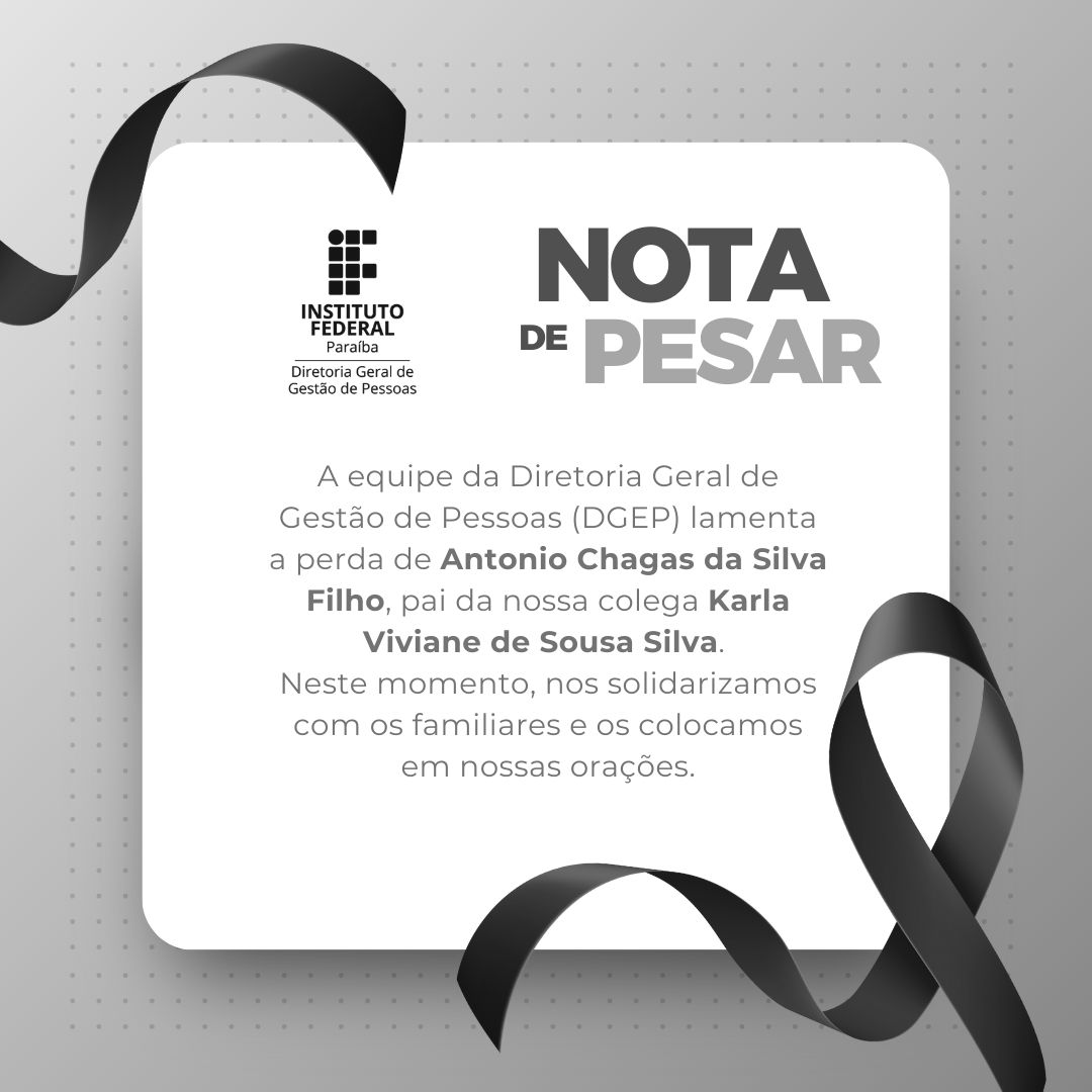 Nota de pesar DGEP